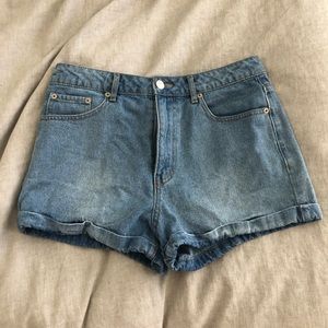 Jean shorts, light denim